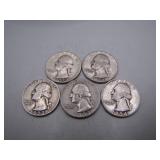 1950-S to 1954-D Washington Silver Quarters Set