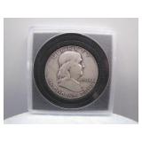 1954-D Benjamin Silver Half Dollar