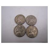 1942-1945 WWII Jefferson Silver Nickels "P-Mints"