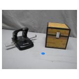 Minecraft Chest Bank and Vintage Hole Punch