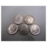 1960-1964 Roosevelt Silver Dimes D-Mint Set