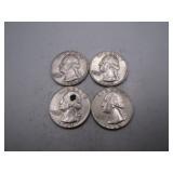 1962-D, 1962 & (2) 1964 Silver Quarters