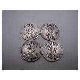 1941-43 and 1944-S Walking Liberty Half Dollars