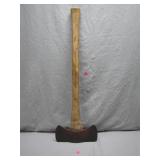 Double-Bit Axe with Wooden Handle