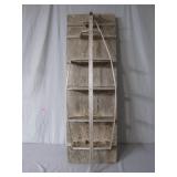 Large Wooden Boat-Making Model Frame