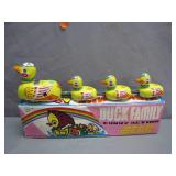Tin Duck Family Wind-Up Toy with Box