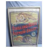 Ringling Bros. Circus Poster With Frame