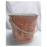 Reeves Metal Bucket With Red Finish
