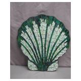 Mosaic Shell-Shaped Wall Plaque