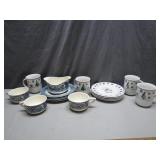 Two Sets of Dishes: Winter & Blue Pastoral