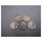 1950s Silver Roosevelt Dimes