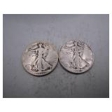 1936-S & 1937-S Walking Liberty Half Dollars
