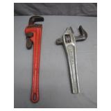 Two Pipe Wrenches: Rigid & Riccal