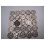 Big Lot of Jefferson Nickels, Various Dates
