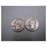 1934 & 1935 Washington Silver Quarters