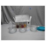 Glass Storage Bowls and Tumblers Set