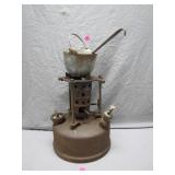 Smelting Pot and Ladle on Metal Burner