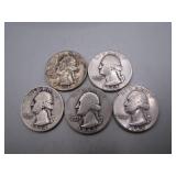 1941-1945 Washington Silver Quarters Set
