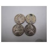1942-P to 1945-P WWII Silver Nickels