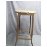 Wood Top and Metal Legs Stool with Character