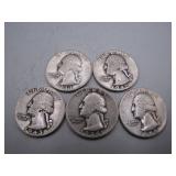 1941-1945 Washington Silver Quarters Set