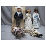 Porcelain and Cloth Dolls