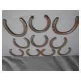 12 St. Croix Forged Horseshoes