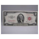 1953 C Series Star Note Red Seal $2 Bill