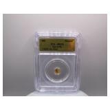 MS70 .999 Fine Gold ICG Graded Eye of Ra Coin