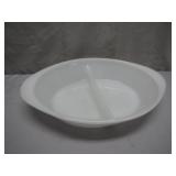 Divided Glasbake Oval Dish