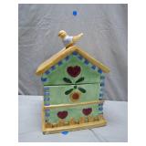 Ceramic Birdhouse-Themed Decorative Jar