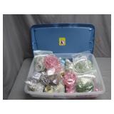 Decorative Rings and Hooks in Storage Bin