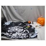 Spooky Halloween Assortment With Themed Decor