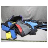 Wetsuits in Various Sizes