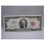 1963 Series Red Seal Note $2.00 Bill