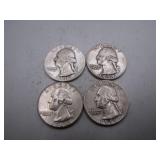 1948-S, 1959-D, 1959, 1964 Washington Quarters