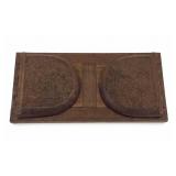 Carved Walnut Adjustable Book Stand