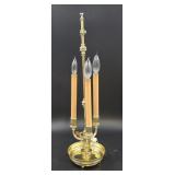 Three-Light Brass Reed & Barton Bouillotte Lamp
