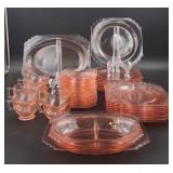 43 Pcs. of Mayfair Pink by Fostoria