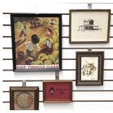 Framed Art and Needlework Assortment