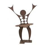 Metal Abstract Sculpture of Female
