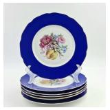 Floral Porcelain Plates by B. Autman & Company