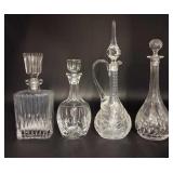 Collection of Crystal Decanters