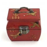 Japanese Lacquered Miniature Jewelry Casket