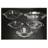 Assorted Elegant Glassware Serving Dishes