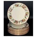 Ten Lenox Holiday Tartan Dinner Plates