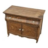 Tiger Oak Serpentine Wash Stand