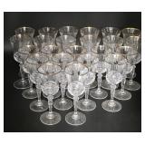 23 Royal Crystal Rock Aurea Gold Wine Glasses