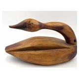 Carved Cedar Goose