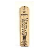 "The Standard" Wooden Advertising Thermometer